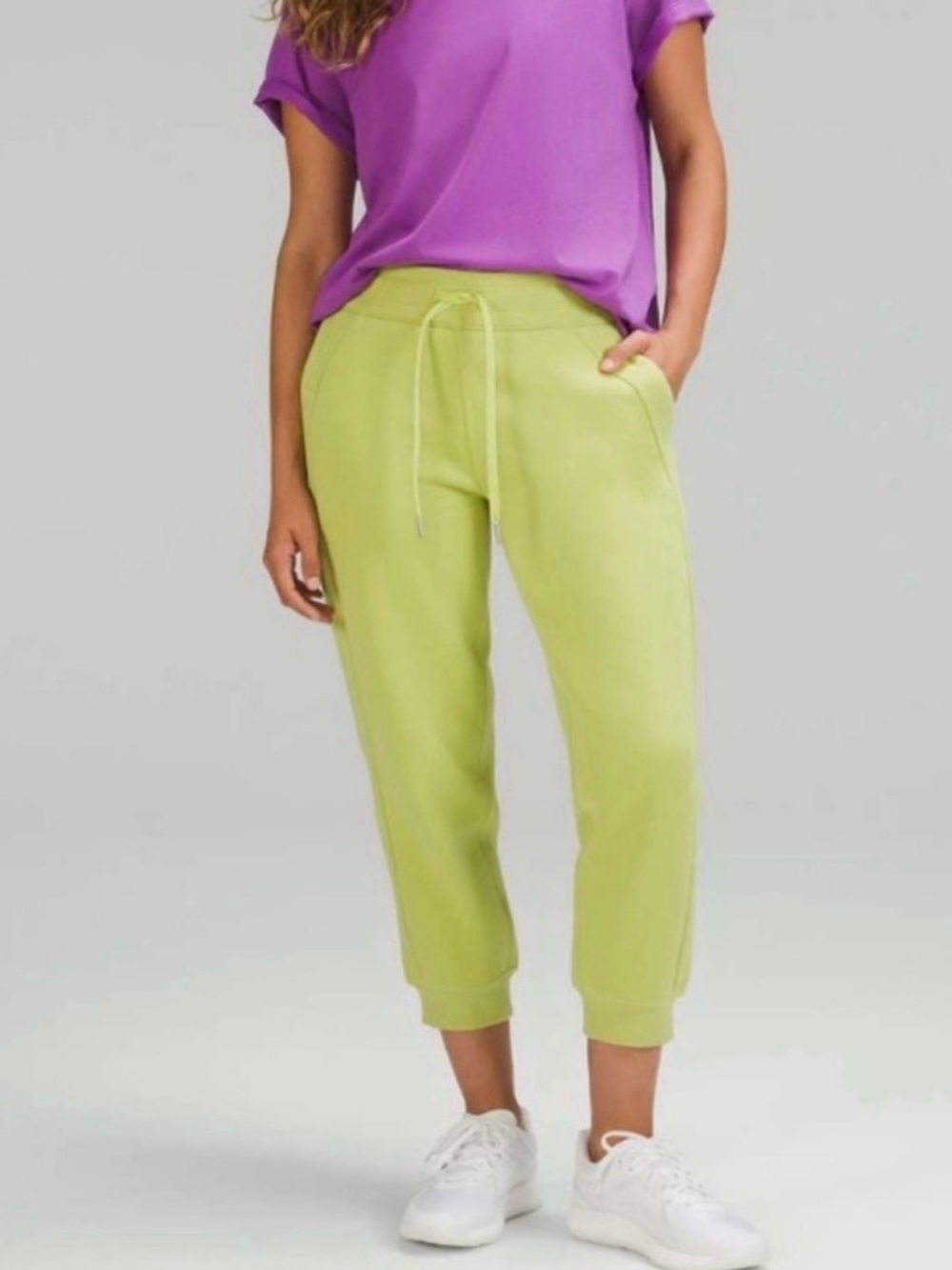 Lululemon Scuba High-Rise Cropped Jogger Wasabi Size 2